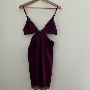 VICTORIAS SECRET | Lace Trim Slip Lingerie Dress